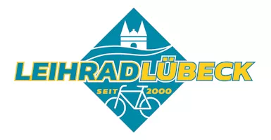 Fahrrad auf einer grün bewachsenen Kugel mit 2 Palmen